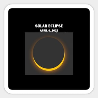 Solar Eclipse April 8, 2024 Sticker